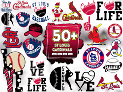 50 Files St Louis Cardinals Svg Bundle, Cardinals Baseball Svg