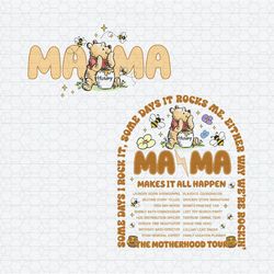 The Motherhood Tour Winnie The Pooh Mama PNG
