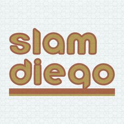 Slam Diego San Diego Padres Baseball SVG