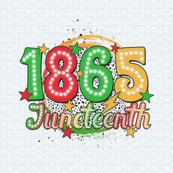 Retro 1865 Juneteenth Dalmatian Dots PNG