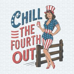 Chill The Fourth Out American Girl PNG