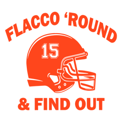 Helmet 15 Flacco Round And Find Out SVG Digital Download