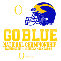 Go Blue Michigan 2024 National Championship SVG
