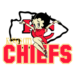 Betty Boop Kansas City Chiefs SVG Digital Download Untitled