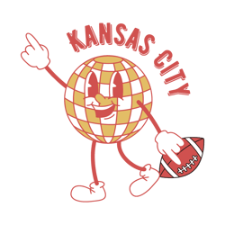 Funny Kansas City Disco Ball Football SVG