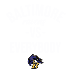 Retro Baltimore Ravens Vs Everybody SVG