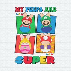 Super Mario Easter My Peeps Are Super PNG