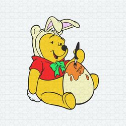 Funny Winnie The Pooh Easter Eggs SVG