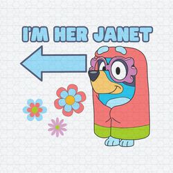 Retro I'm Her Janet Bluey Family SVG