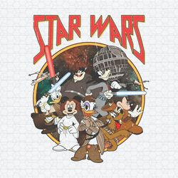 Retro Mickey And Friends Star Wars Day PNG