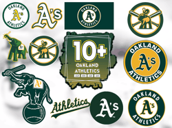 10 Files Oakland Athletics Baseball Svg Bundle, Oakland Baseball Lovers Svg