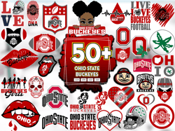 50 Files Ohio State Buckeyes Bundle SVG Files for Cricut Sublimation Silhouette