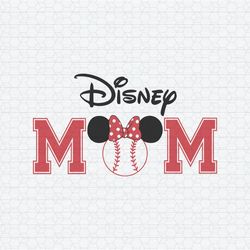 Baseball Disney Mom Minnie Head SVG