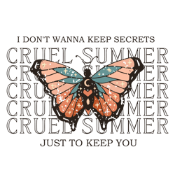 Cruel Summer Butterfly Taylor Lover Svg Graphic Design Files