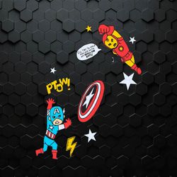 Marvel Captain America And Iron Man SVG