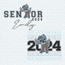Custom Stitch Graduation Senior 2024 SVG