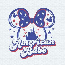 Mouse American Babe SVG Minnie Mouse Castle America Babe SVG