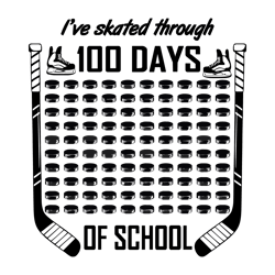 I Have Skated Through 100 Days Of School SVG