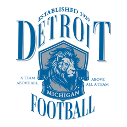Detroit Football A Team Above All SVG