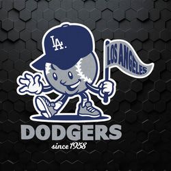 Los Angeles Dodgers Since 1958 Baseball SVG Digital Download