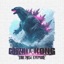 Retro Godzilla X Kong The New Empire 2024 Movie PNG