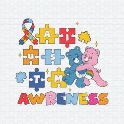 Care Bears Autism Awareness Autism Puzzle Pieces SVG