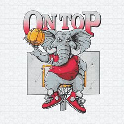 Alabama Crimson Tide On Top The Elephant Basketball PNG