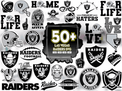 58 Files Las Vegas Raiders SVG Bundle, Raiders Lovers SVG, Nfl Team Logo
