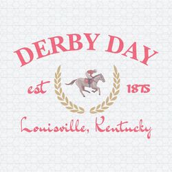 Retro Derby Day Est 1875 Kentucky PNG