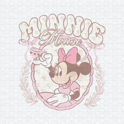 Retro Disney Pink Tea Minnie Mouse PNG