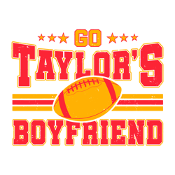 Retro Go Taylor's Boyfriend Kansas City Football Svg, NFL Football Lovers