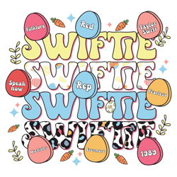 Swiftie Easter Eggs Svg, Taylor Albums Png File Instant Download