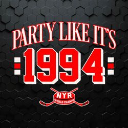 New York Hockey Party Like It's 1994 World Champs SVG
