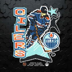 Edmonton Oilers Player Hockey Retro SVG Digital Download
