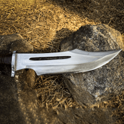 custom handmade 5160 steel hunting bowie knife full tang survival bowie knife