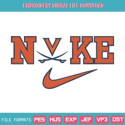 Virginia Cavaliers Nike Logo Embroidery Design Download