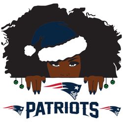 New England Patriots Santa Black Girl Svg, Sport Svg, Christmas Svg, Patriots Svg, Patriots Svg, Patriots Nfl, Christmas
