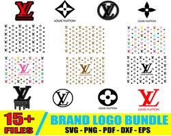 Louis Vuitton Bundle Svg, LV Logo Svg, Fashion Logo Svg, Famous Brand Logo Svg