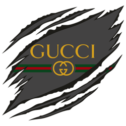 Ripped Gucci Colour Logo Svg , Ripped Logo Svg, Fashion Logo Svg, Famous Brand Logo Svg