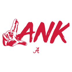Lank Hand Sign Alabama Football SVG