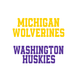 Michigan Vs Washington Huskies College Football Finals SVG
