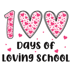 Groovy 100 Days Of Loving School SVG