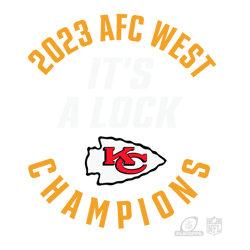 2023 Afc West Champions Its A Lock SVG