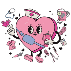 Nurse Coffee Lover Heart Valentine SVG