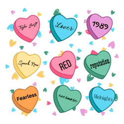 Valentines Day Swift Albums Heart SVG