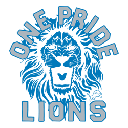 One Pride Lions Detroit Football SVG Digital Download