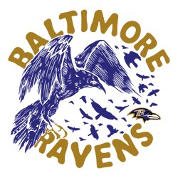 Retro Baltimore Ravens SVG Cricut Digital Download