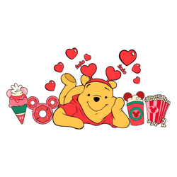 Disney Pooh Valentines Day Xoxo PNG