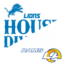 House Divided Detroit Lions Vs Los Angeles Rams SVG