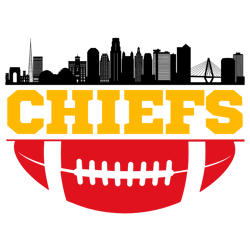 Nfl Chiefs Football Skyline SVG